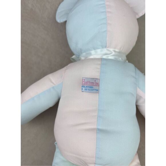 Vintage House of Hatten Embroidery Stuffed Bear Soft Toy Plush - Picture 6 of 7